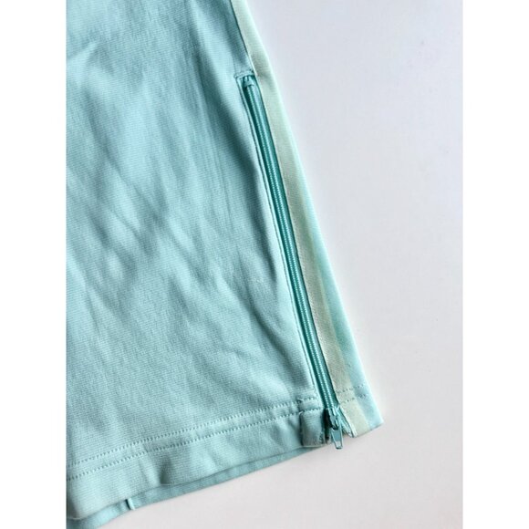 ADIDAS Y2K Turquoise Nylon Side Stripe Bootcut Track Pants, Size L - Picture 6 of 13